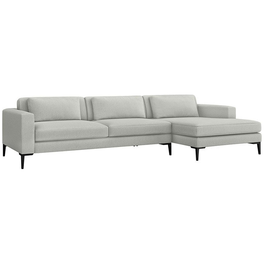 Interlude Home Izzy Sectional - Faux Linen