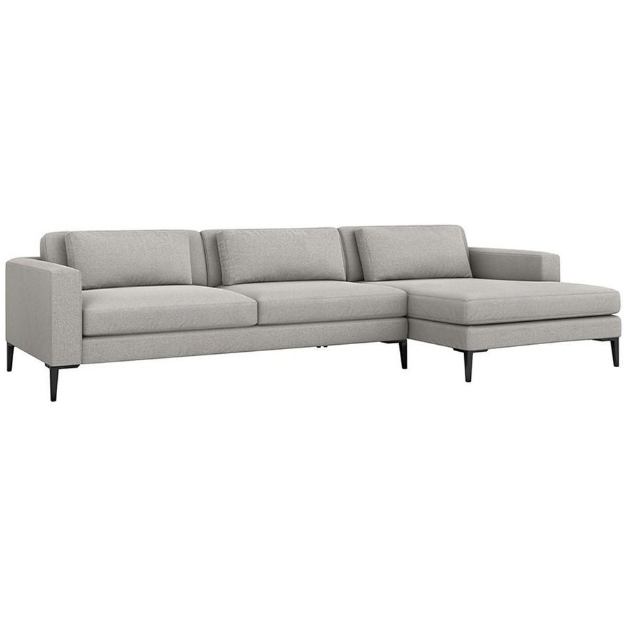 Interlude Home Izzy Sectional - Faux Linen