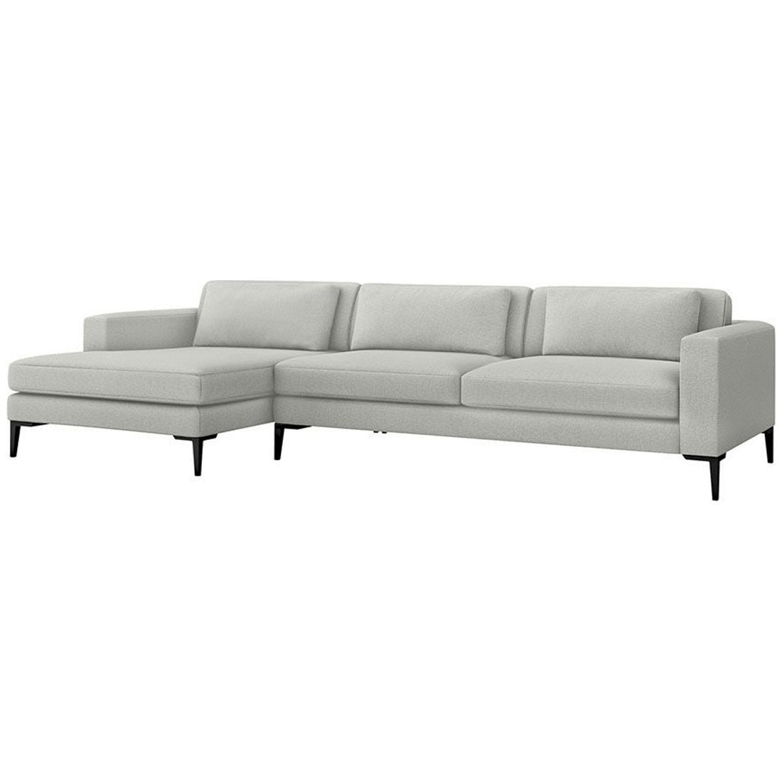 Interlude Home Izzy Sectional - Faux Linen