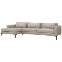 Interlude Home Izzy Luxe Chenille Chaise 2-Piece Sectional