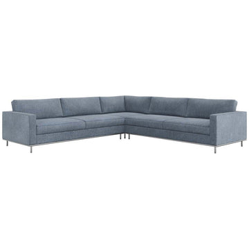 Interlude Home Valencia 3-Piece Sectional - Azure