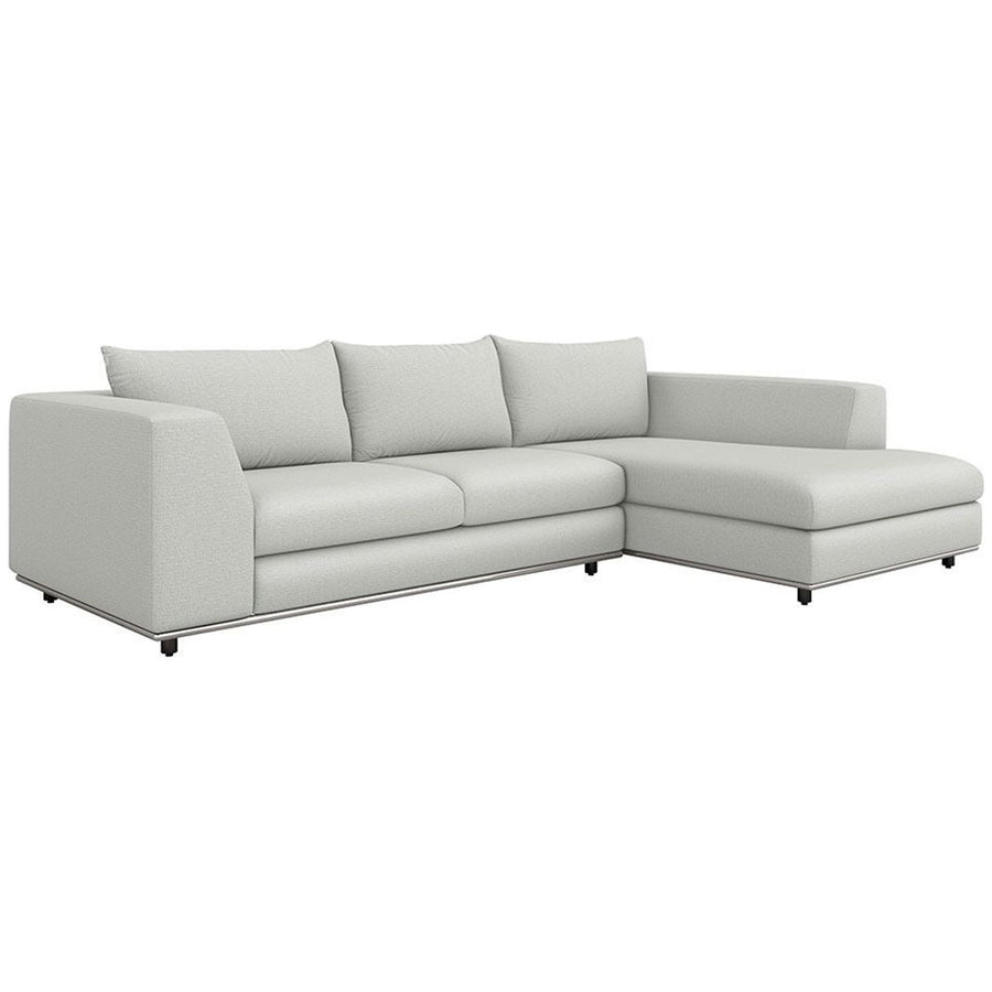 Interlude Home Comodo Sectional - Faux Linen