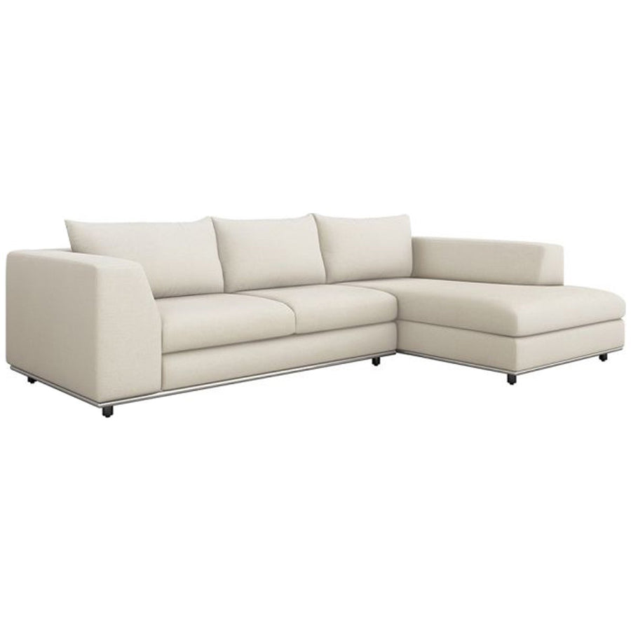 Interlude Home Comodo Sectional - Faux Linen