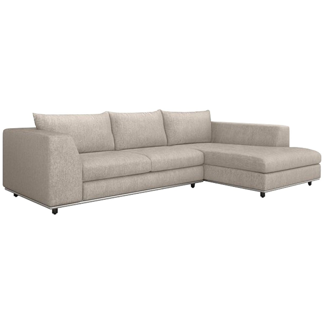 Interlude Home Comodo Sectional - Luxe Chenille