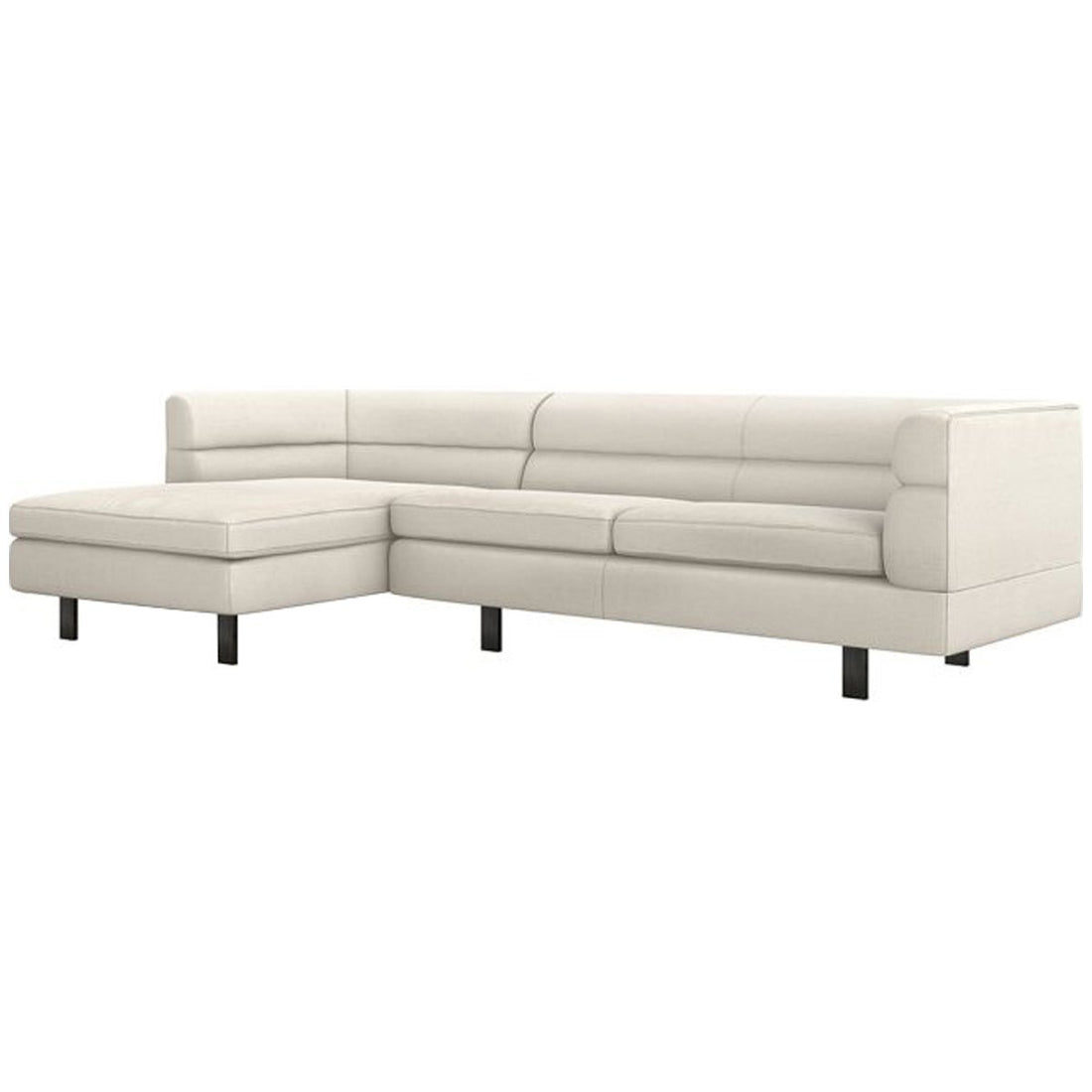 Interlude Home Ornette Sectional - Faux Linen