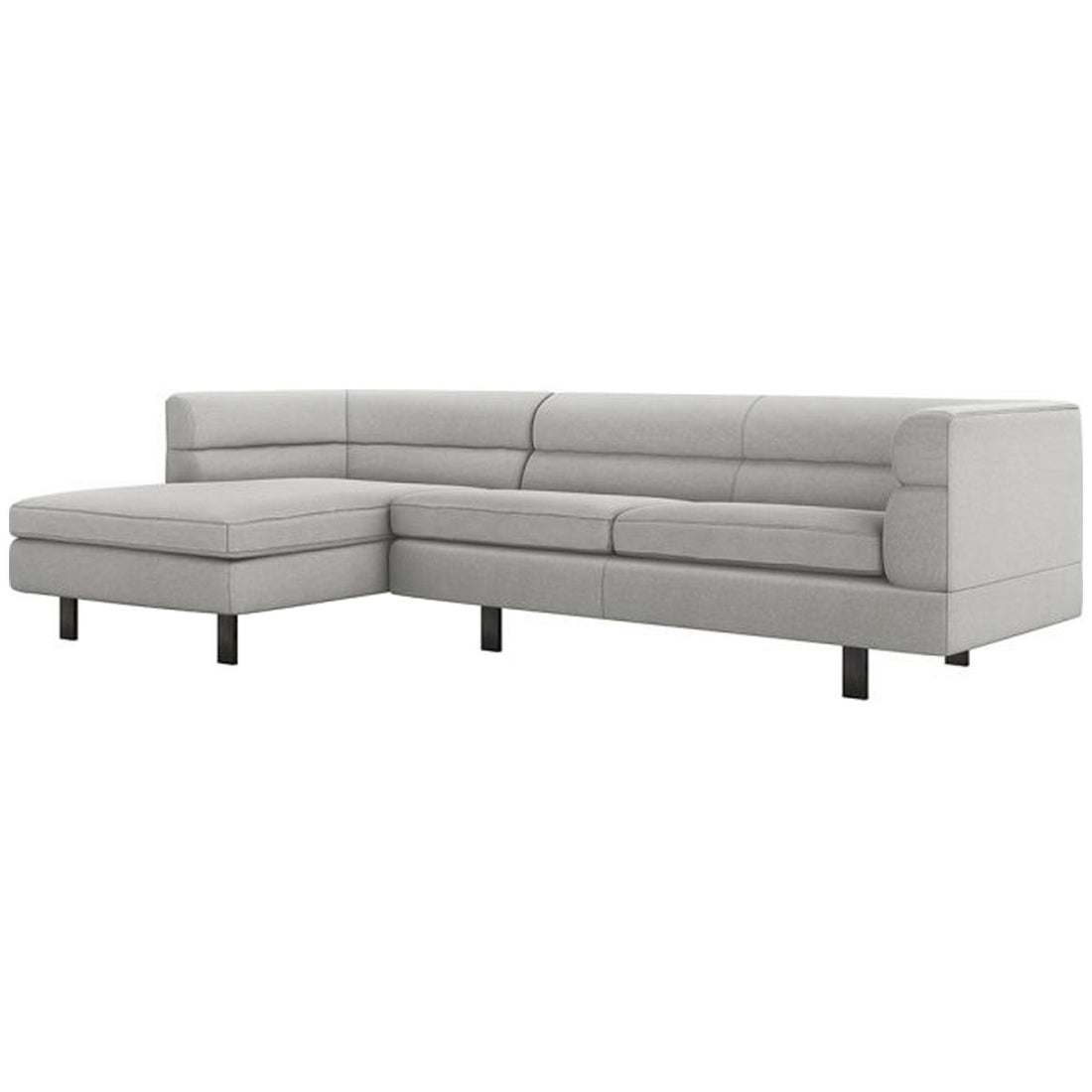 Interlude Home Ornette Sectional - Faux Linen