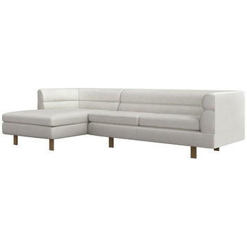 Interlude Home Ornette Chaise Sectional - Shearling