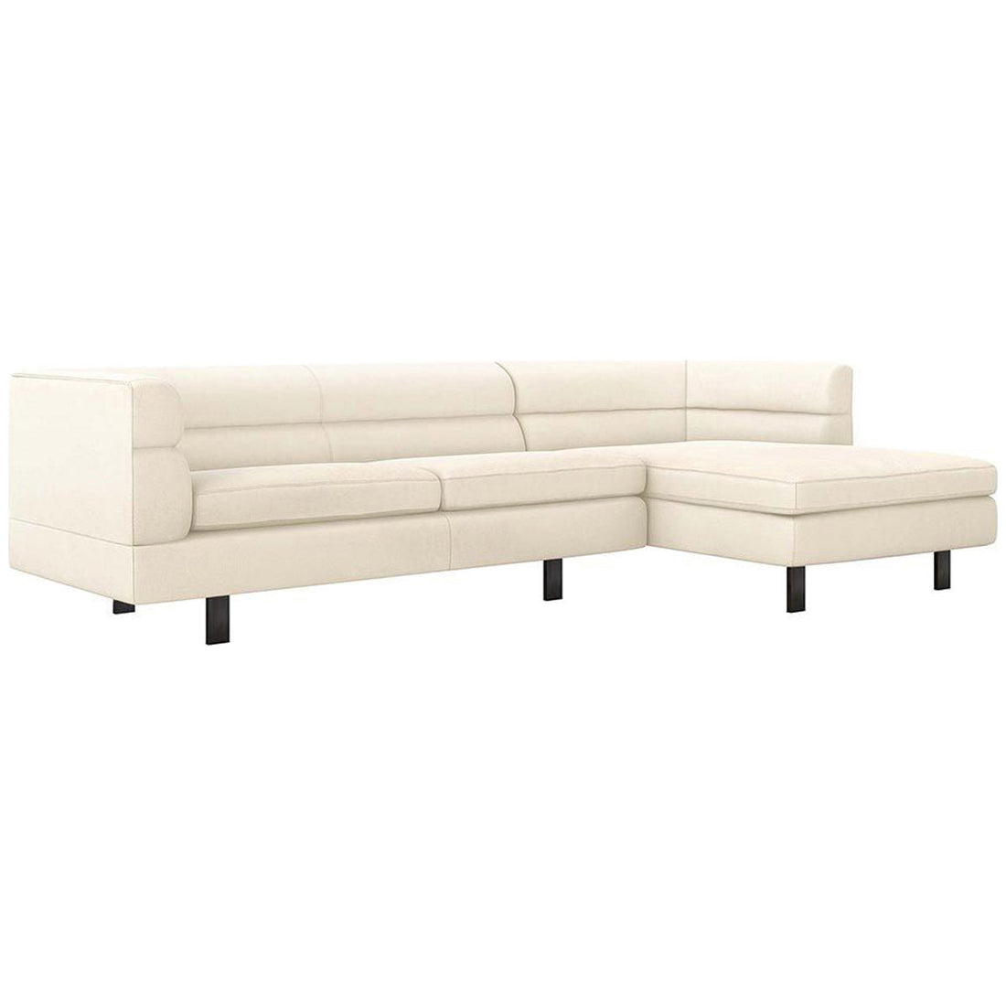 Interlude Home Ornette Chaise 2-Piece Sectional - Pure