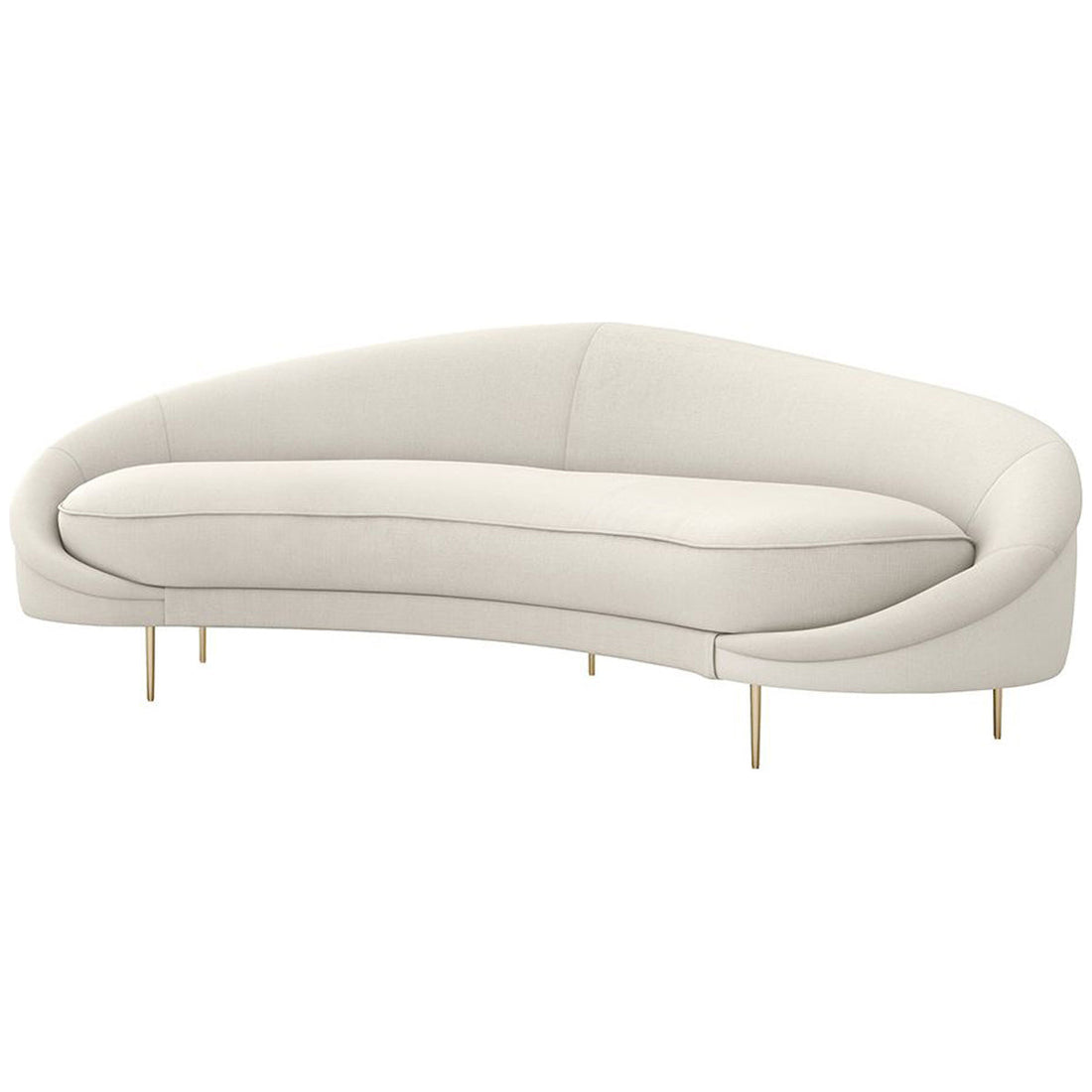 Interlude Home Ava Sofa - Faux Linen