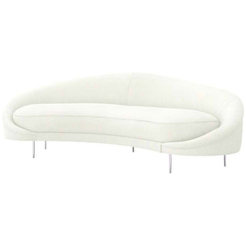 Interlude Home Ava Sofa - Shell