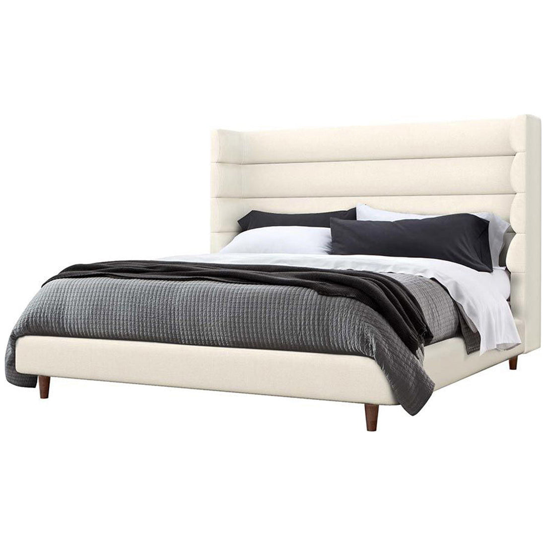 Interlude Home Ornette Bay Crest Bed - Pure