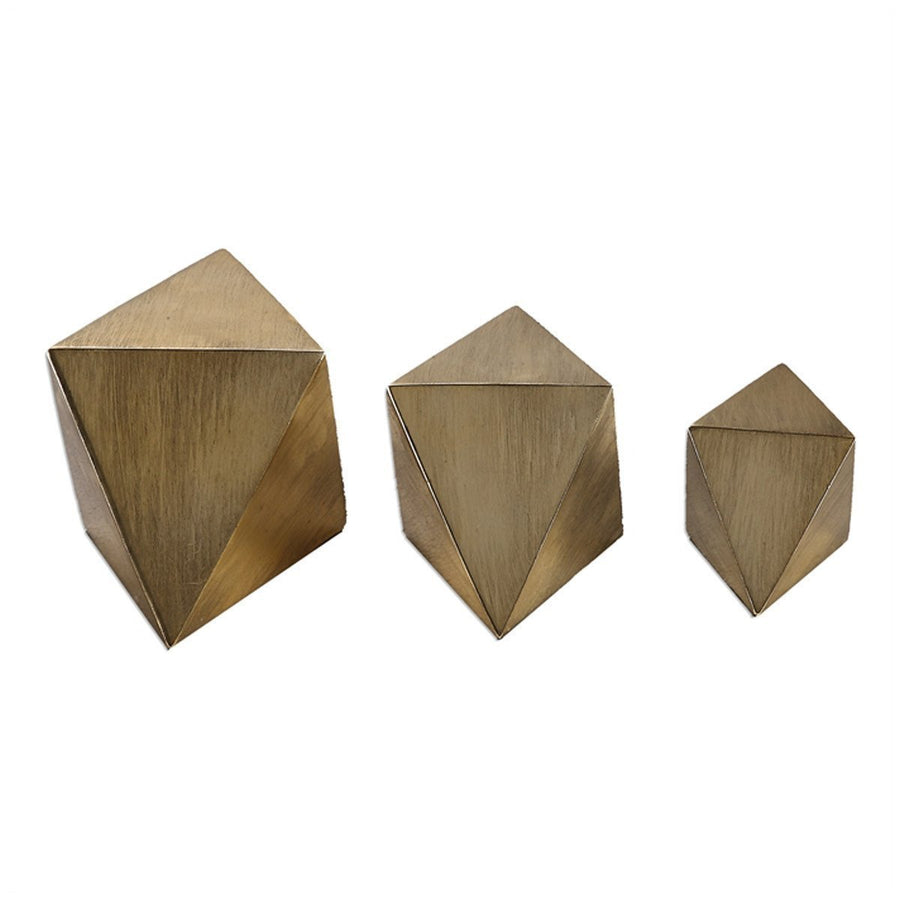 Uttermost Rhombus Champagne Accents, 3-Piece Set