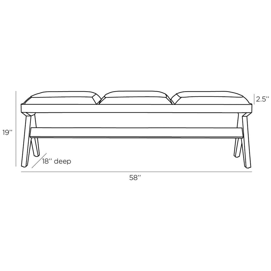 Arteriors Luchesse Bench