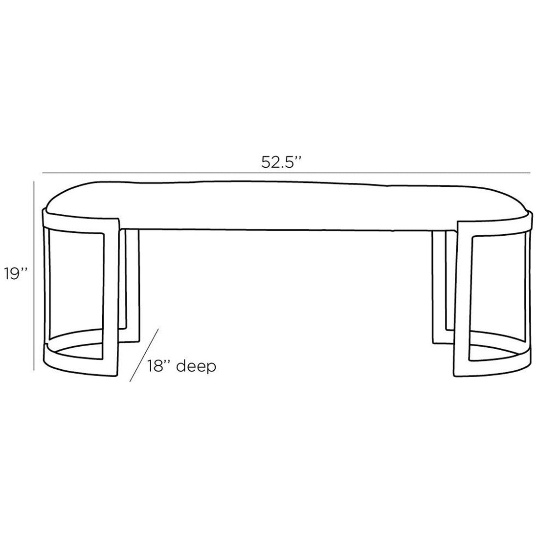 Arteriors Jessica Bench