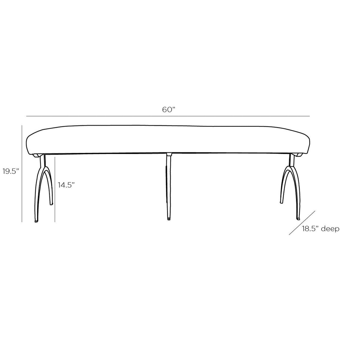 Arteriors Bahati Bench