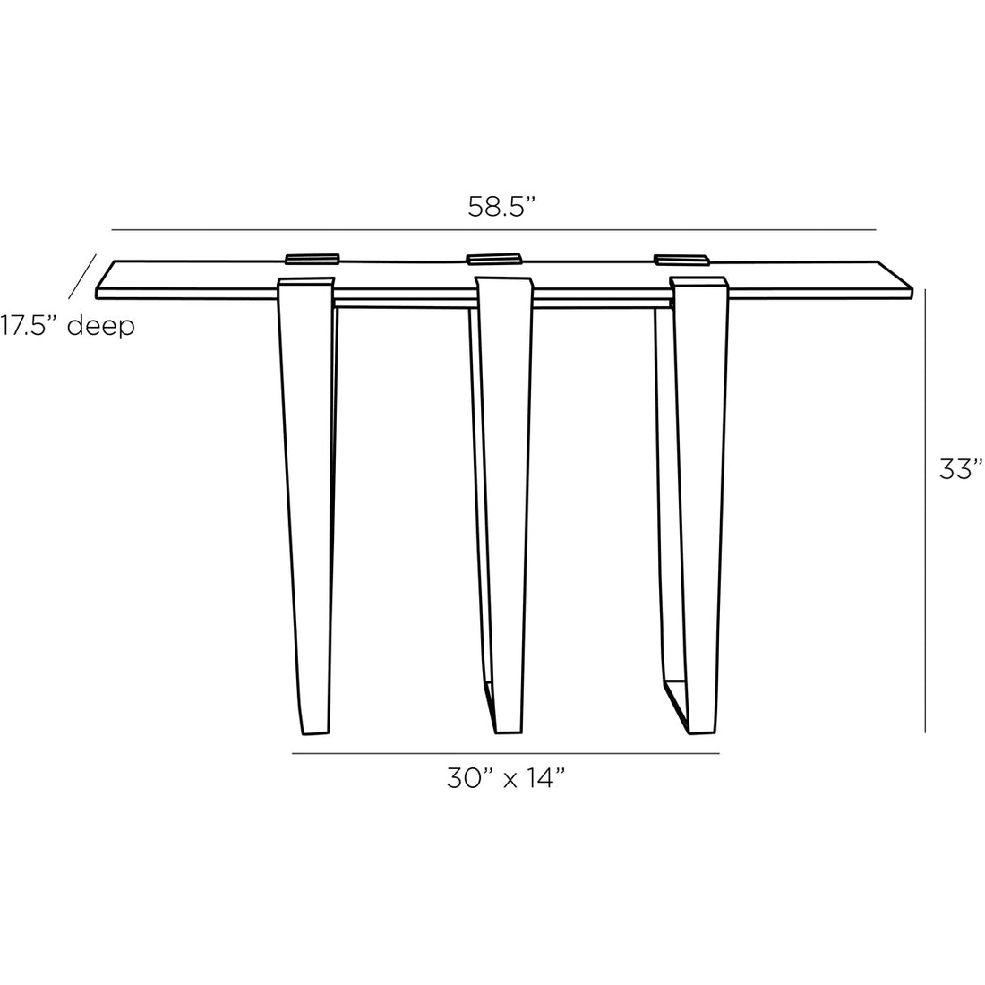 Arteriors Octavia Console Table