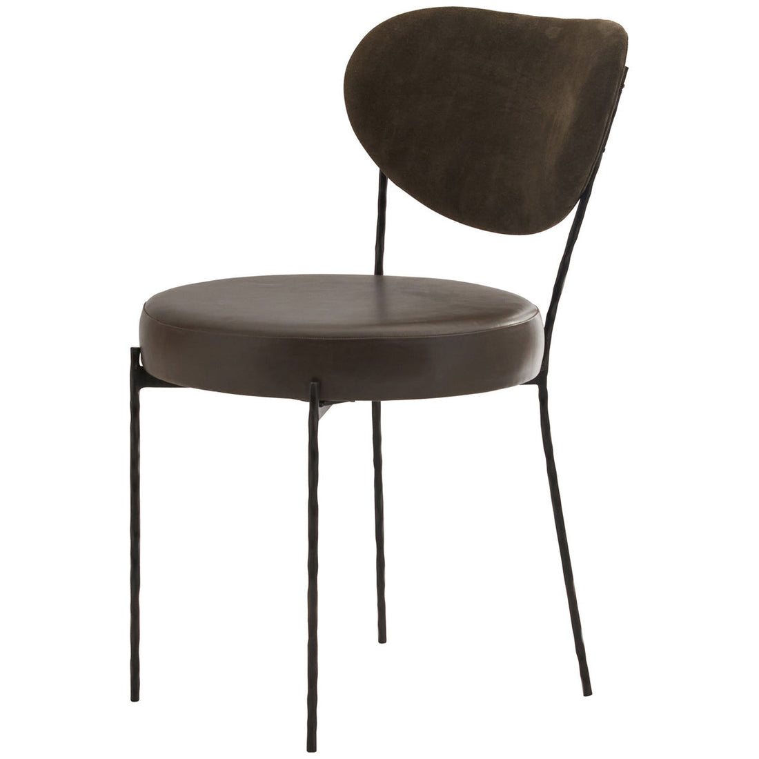 Arteriors Neymar Dining Chair - Graphite Leather