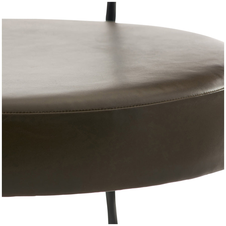 Arteriors Neymar Dining Chair - Graphite Leather