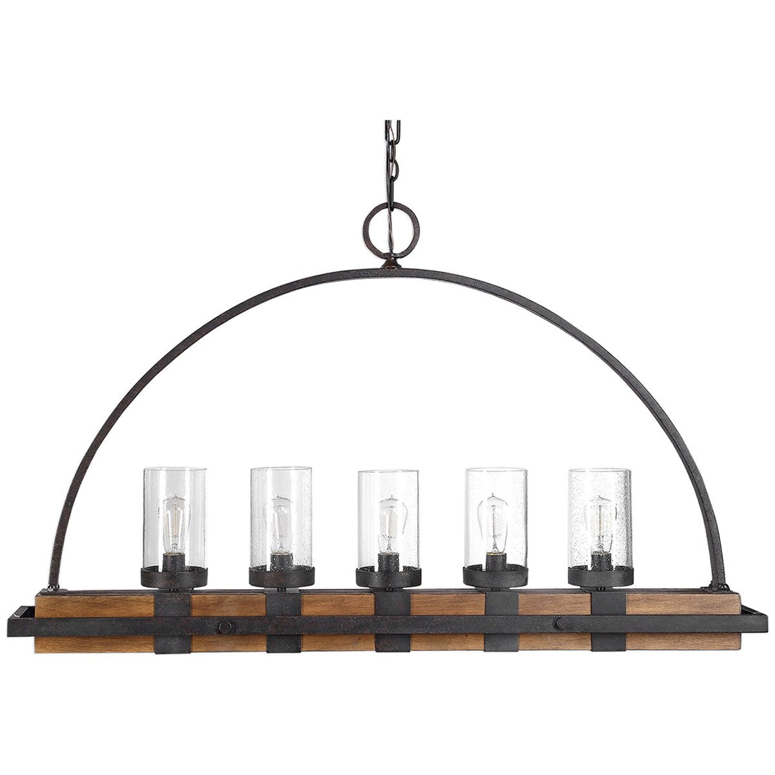 Uttermost Atwood 5-Light Rustic Linear Chandelier