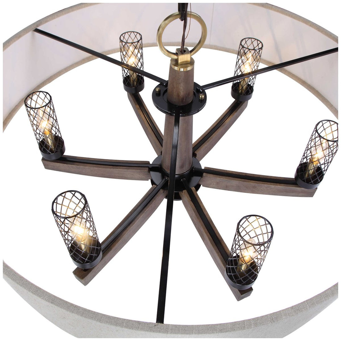 Uttermost Woodall 6-Light Drum Chandelier