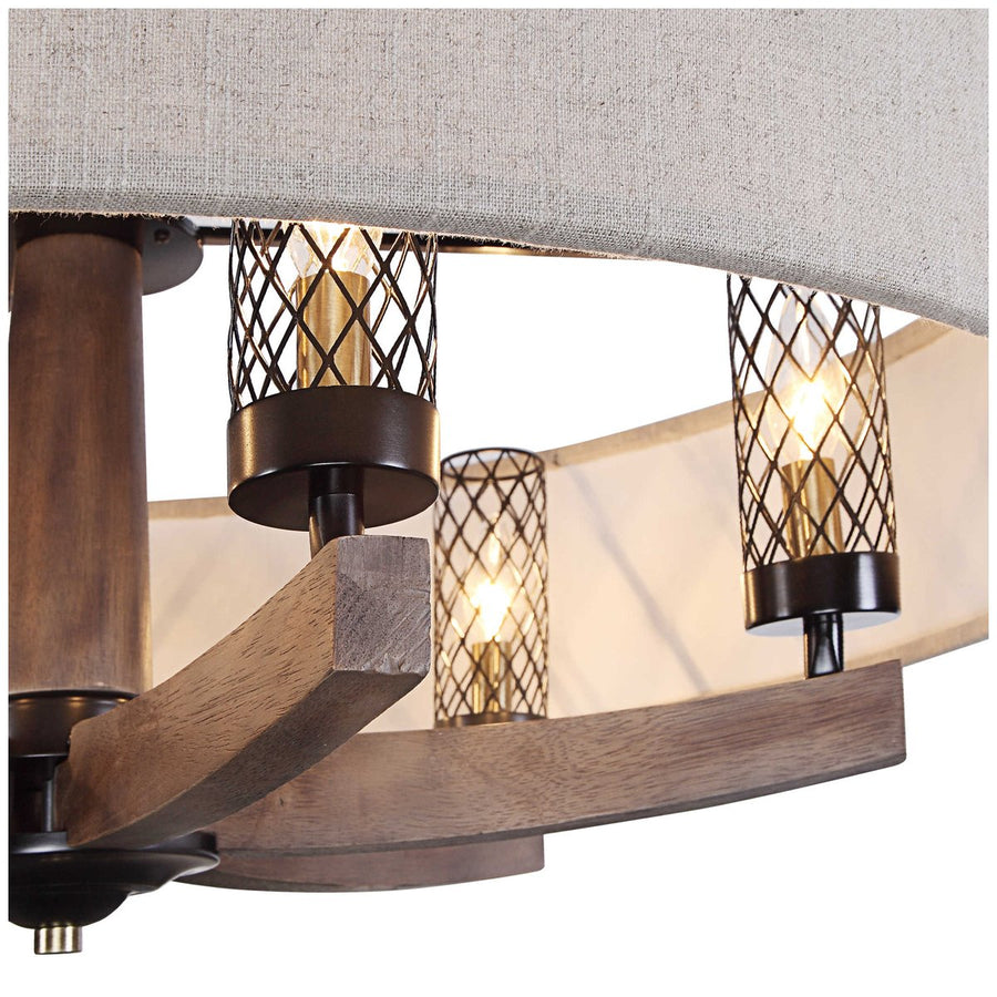 Uttermost Woodall 6-Light Drum Chandelier