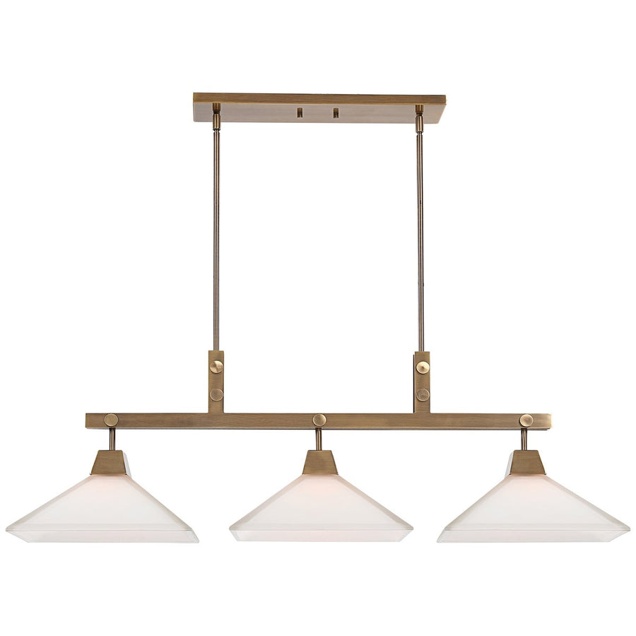 Uttermost Brookdale Industrial 3-Light Linear Chandelier