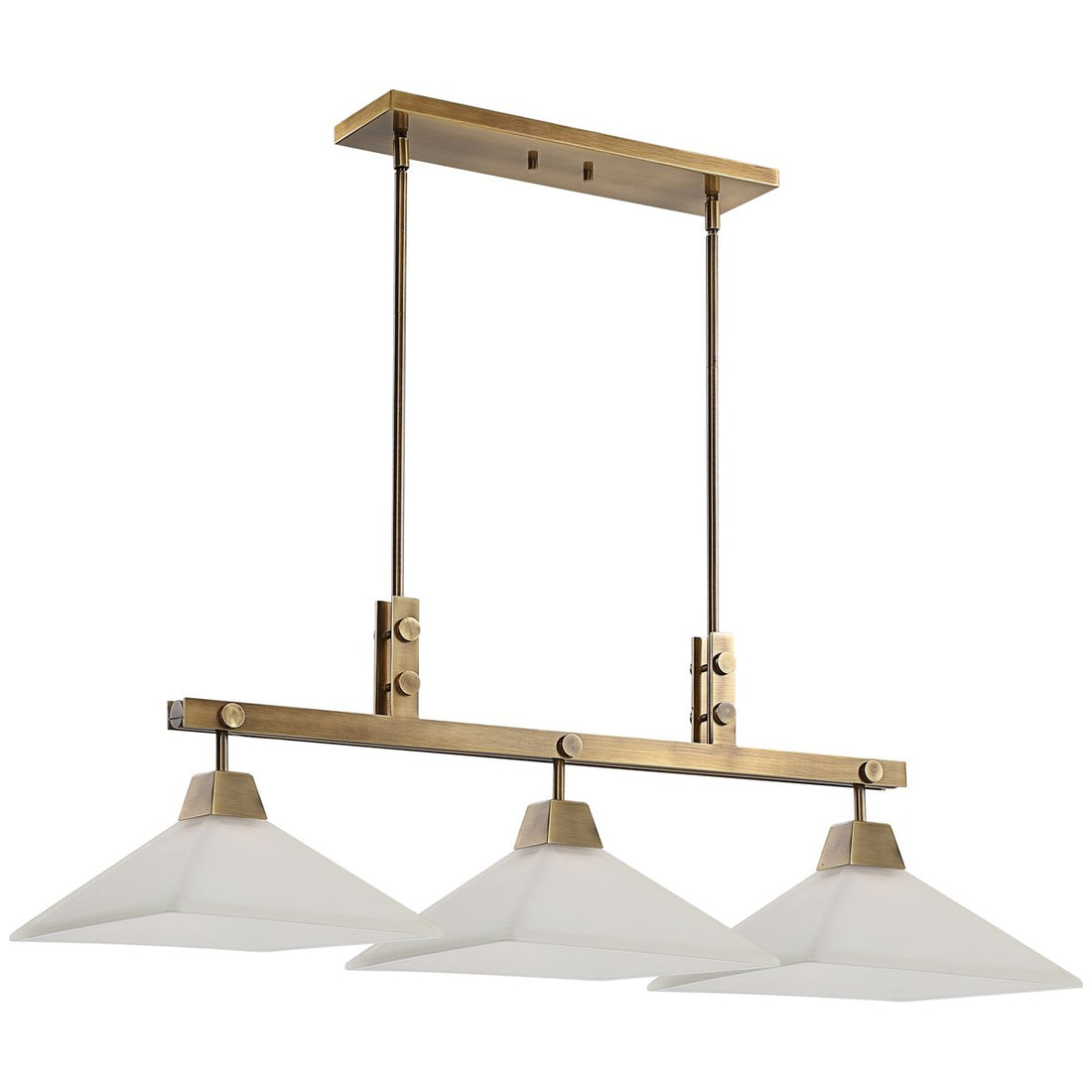 Uttermost Brookdale Industrial 3-Light Linear Chandelier