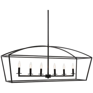 Uttermost Clayton 6-Light Linear Chandelier