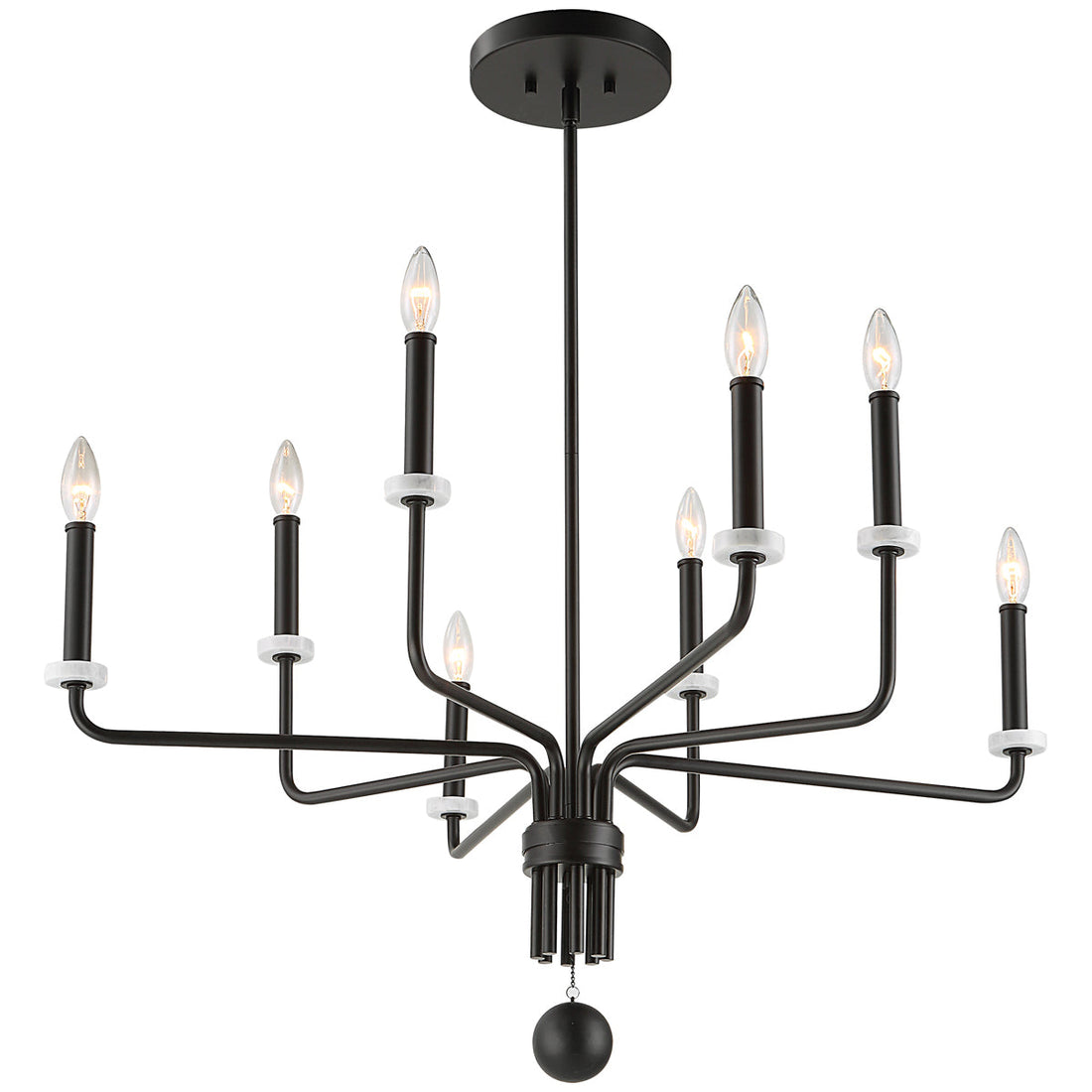 Uttermost Ebony Elegance 8-Light Chandelier