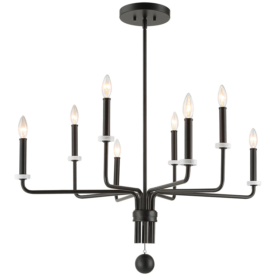 Uttermost Ebony Elegance 8-Light Chandelier