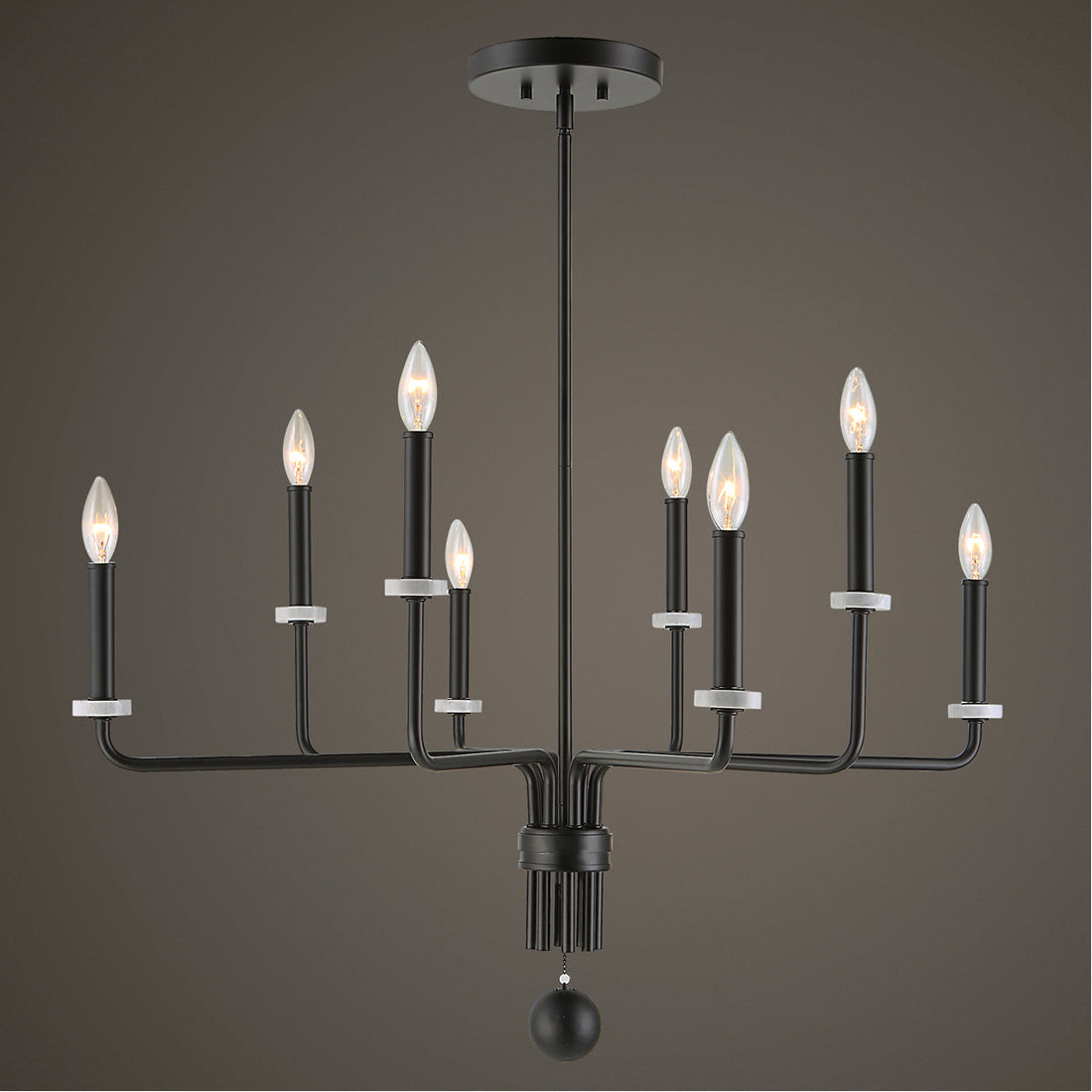 Uttermost Ebony Elegance 8-Light Chandelier