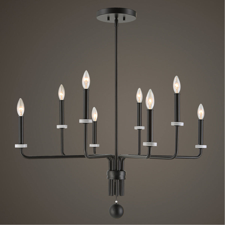 Uttermost Ebony Elegance 8-Light Chandelier