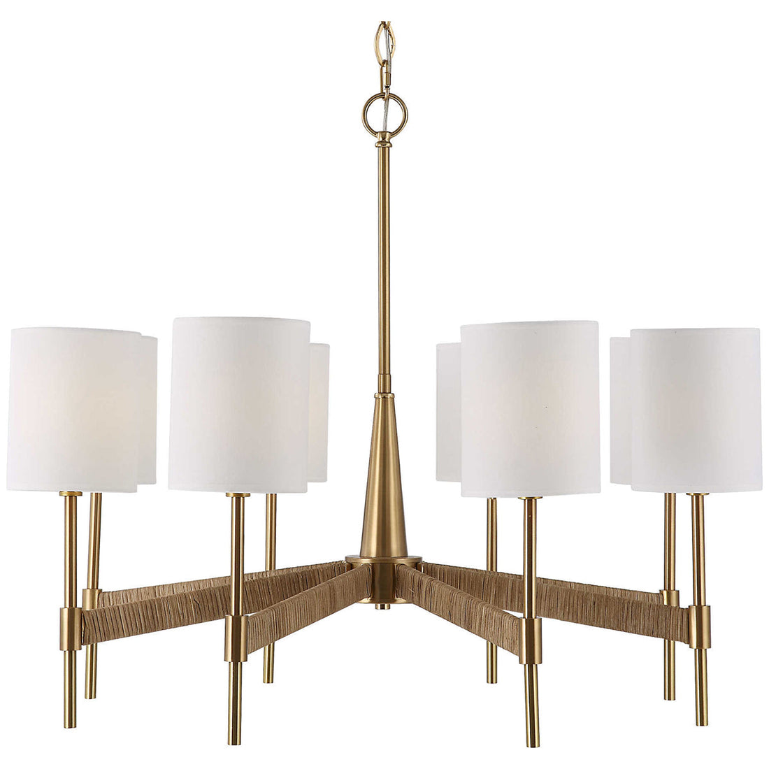 Uttermost Lautoka Rattan 8-Light Chandelier