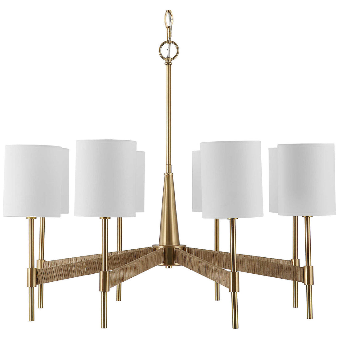 Uttermost Lautoka Rattan 8-Light Chandelier