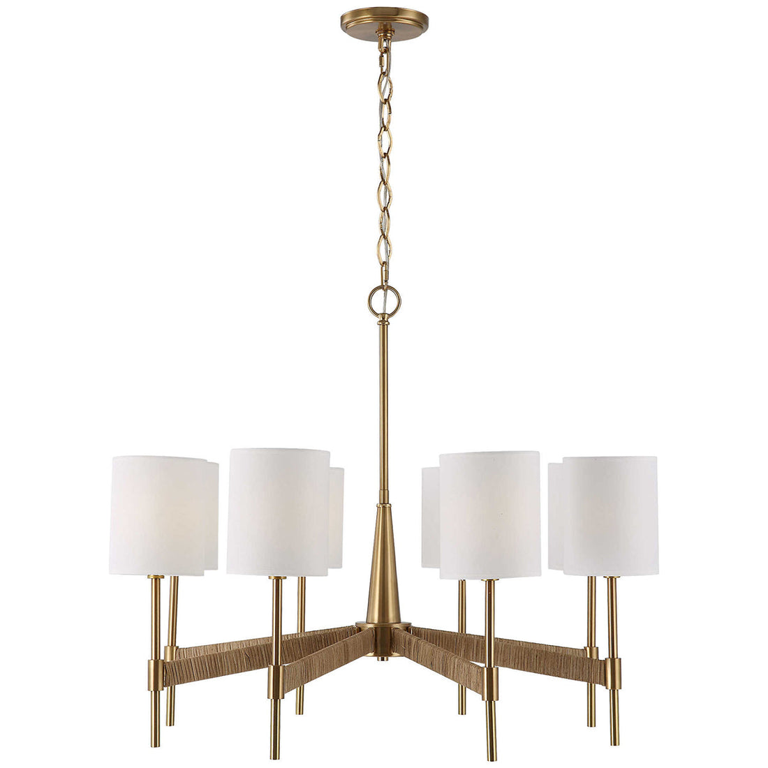 Uttermost Lautoka Rattan 8-Light Chandelier