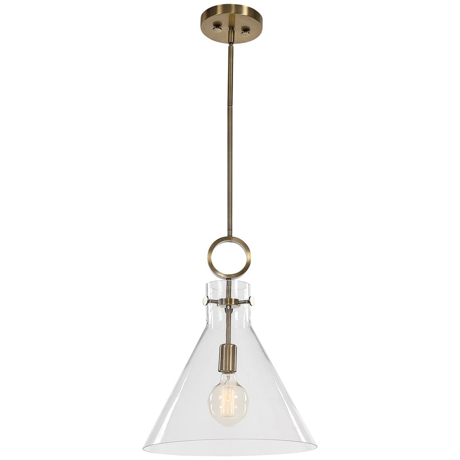 Uttermost Imbuto Funnel Glass 1-Light Pendant