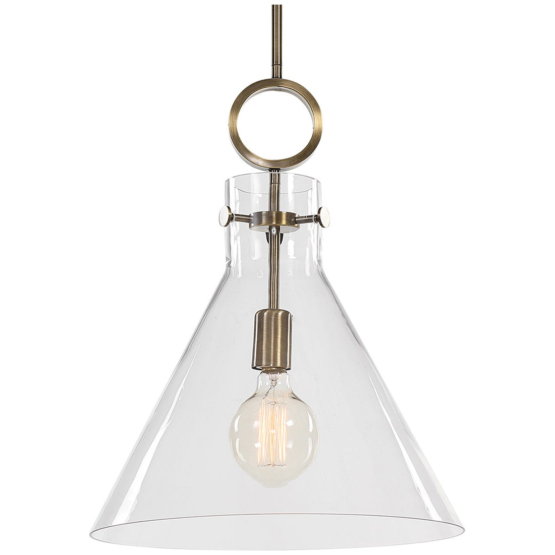 Uttermost Imbuto Funnel Glass 1-Light Pendant