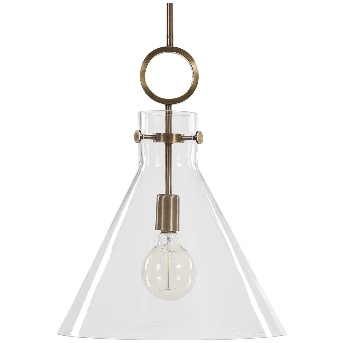 Uttermost Imbuto Funnel Glass 1-Light Pendant