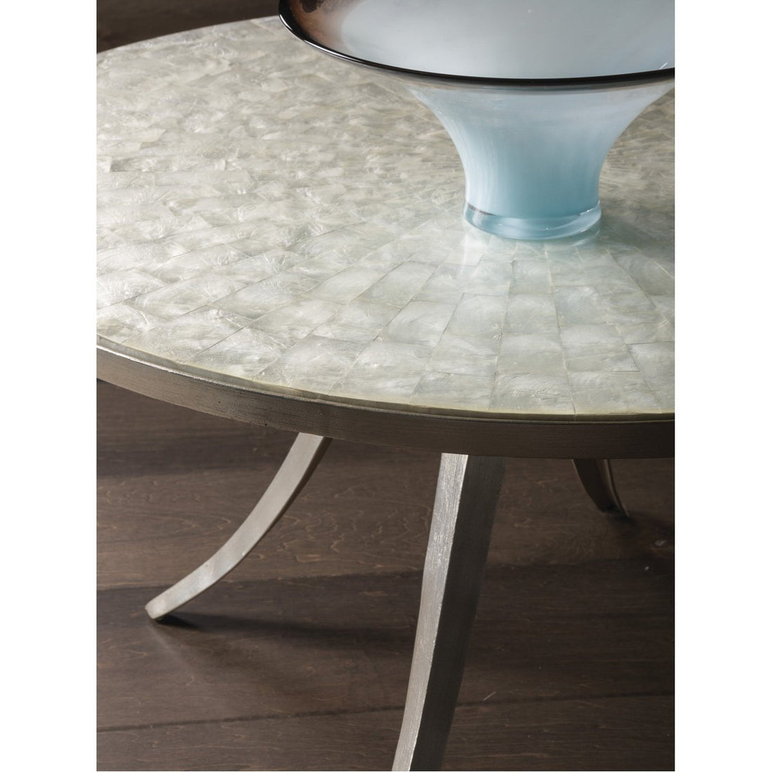 Artistica Home Capiz Round Cocktail Table