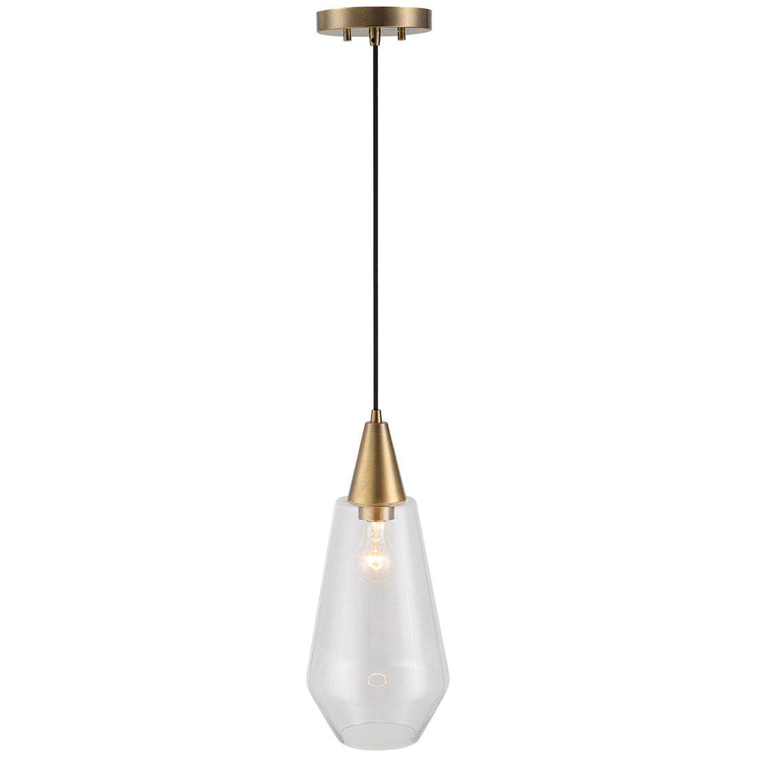 Uttermost Eichler Antique Brass 1-Light Mini Pendant