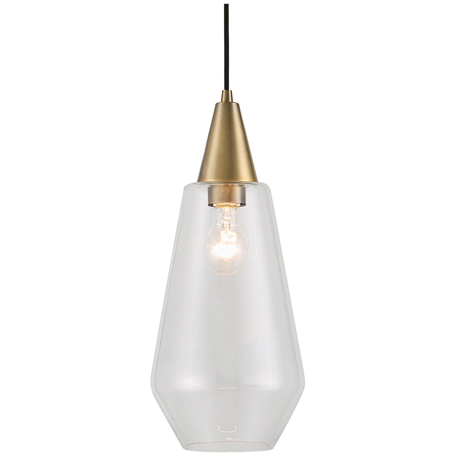 Uttermost Eichler Antique Brass 1-Light Mini Pendant