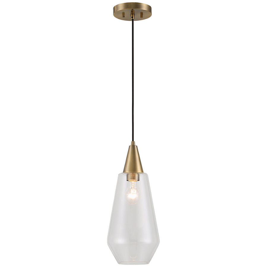 Uttermost Eichler Antique Brass 1-Light Mini Pendant