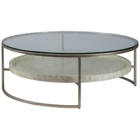 Artistica Home Cumulus Capiz Large Round Cocktail Table