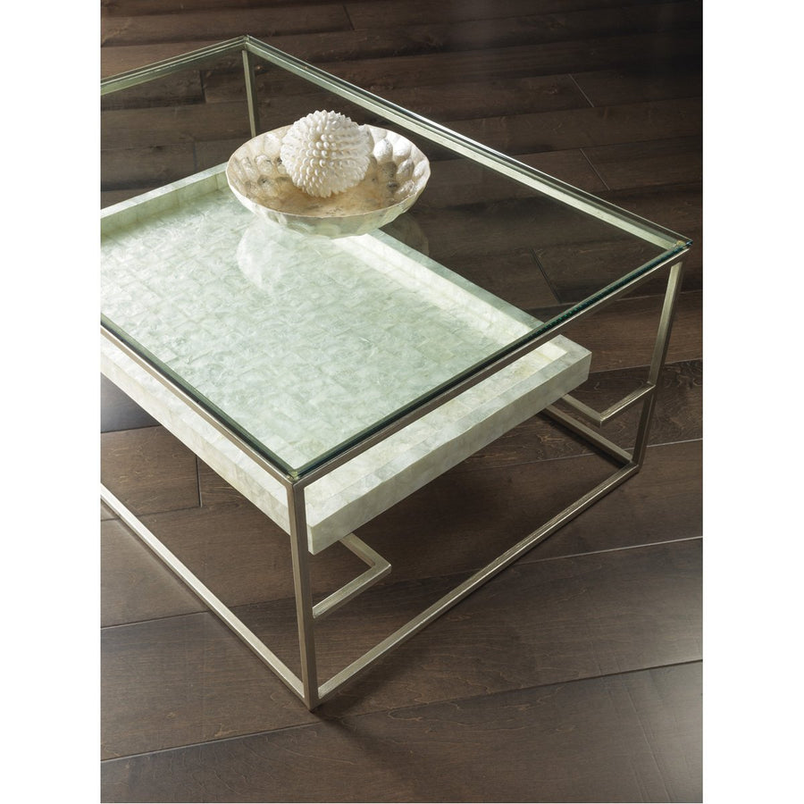 Artistica Home Cumulus Capiz Rectangular Cocktail Table