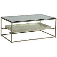 Artistica Home Cumulus Capiz Rectangular Cocktail Table