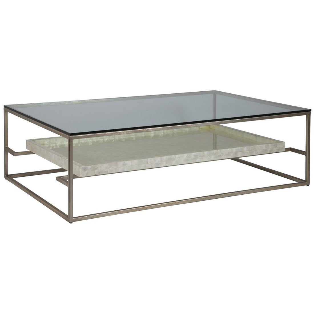 Artistica Home Cumulus Capiz Rectangular Cocktail Table