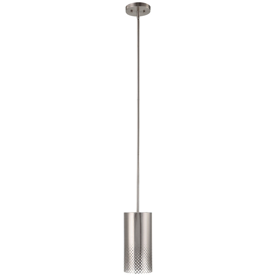 Uttermost Manheim 1-Light Nickel Cylinder Pendant