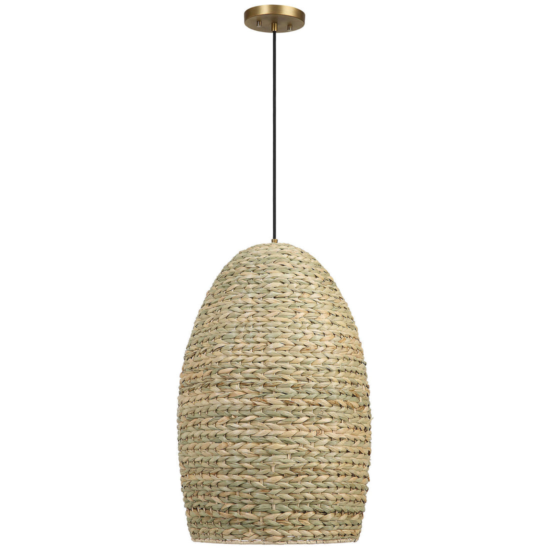 Uttermost Cardamom 1-Light Woven Rope Pendant