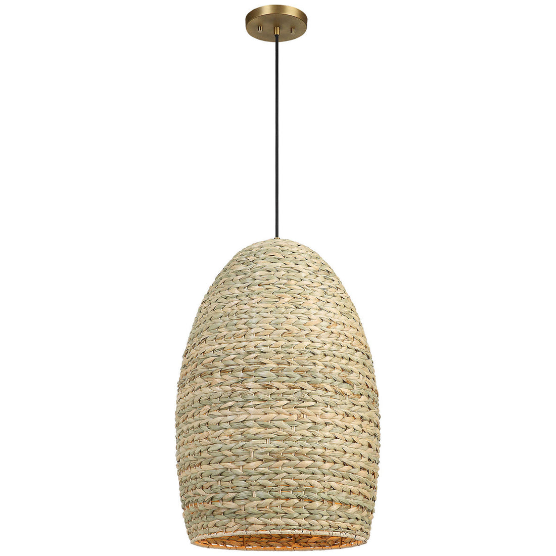 Uttermost Cardamom 1-Light Woven Rope Pendant