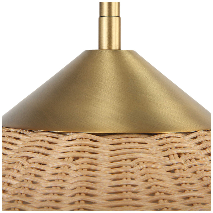 Uttermost Phuvinh 1-Light Rattan Shade Pendant